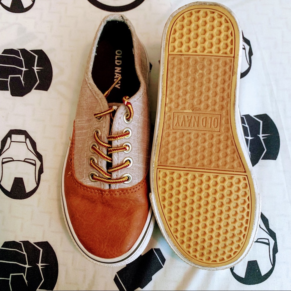 Old Navy - Canvas and Faux Leather Sneakers